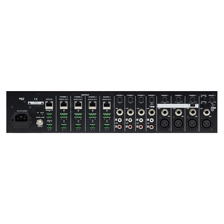 FOR PP-6284 II multifunctional eight-input and four-output mixing audio matrix mixer power ampligier