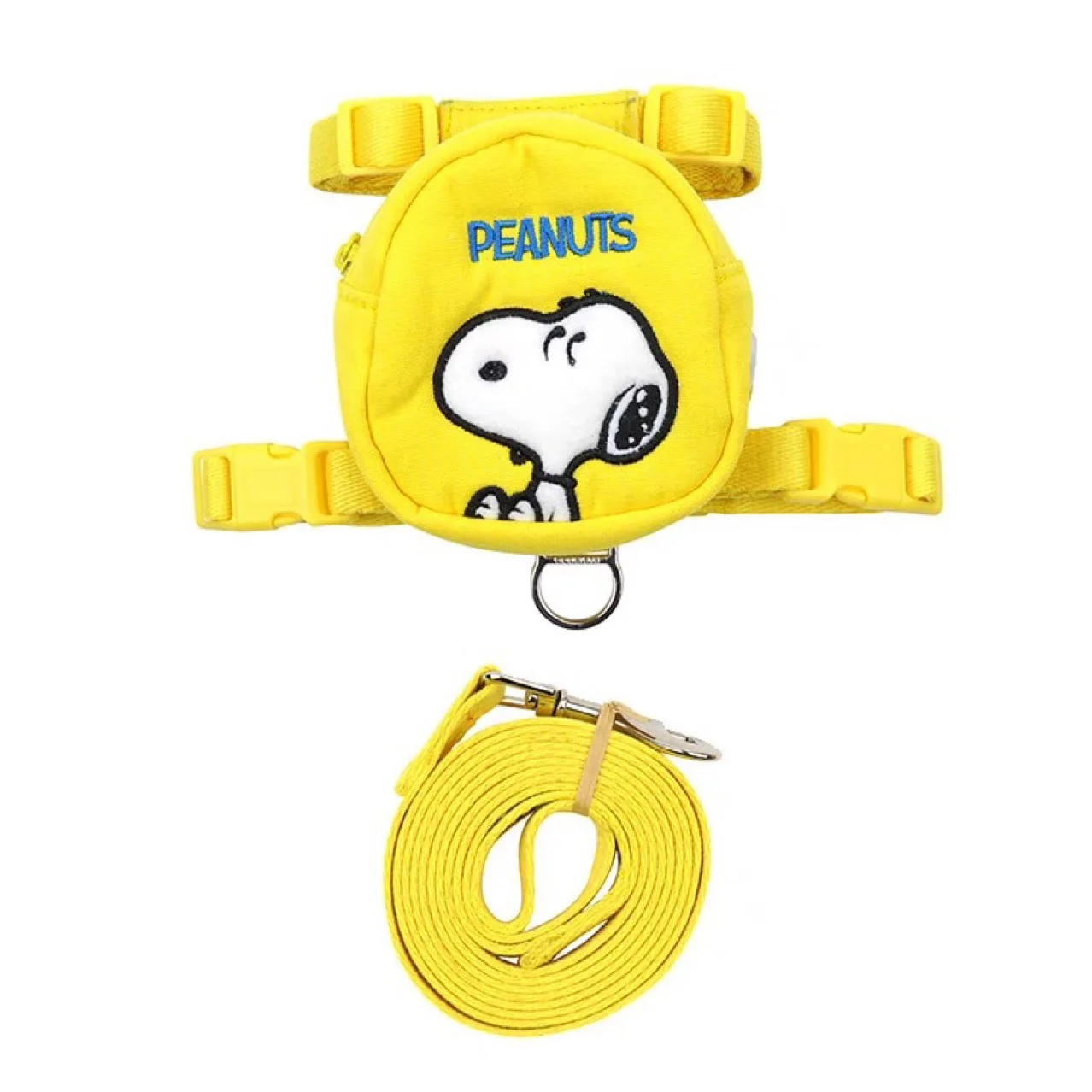 Korean Version of Cartoon Snoopy Pet Dog Backpack Hand Leash for Walking The Dog Small Backpack Anti-lost Traction Rope