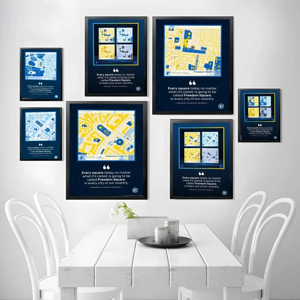 Anime F-Freedom Squares Game Poster Stickers, suitable for game rooms, bedrooms, corridors, home wall art decor, gifts