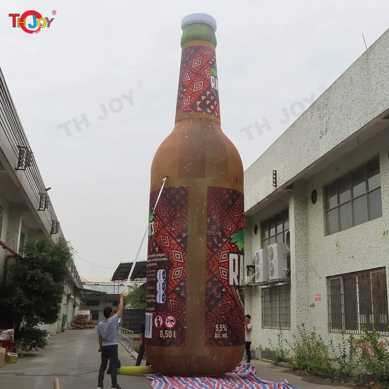 Outdoor Giant Inflatable Beer Bottle Customize Commercial Inflatable Beer Cans Model For Advertising