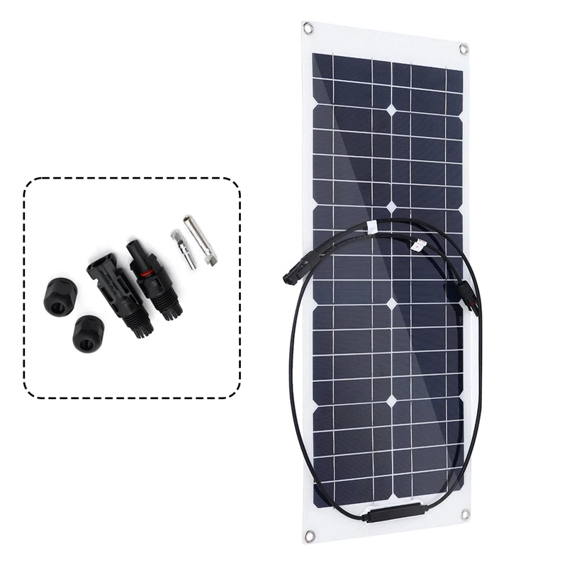 

2pcs 300W Portable Solar Panel Waterproof Fast-charging Emergency Charging Outdoor Battery Charger Solar Cells For Car Yacht RV