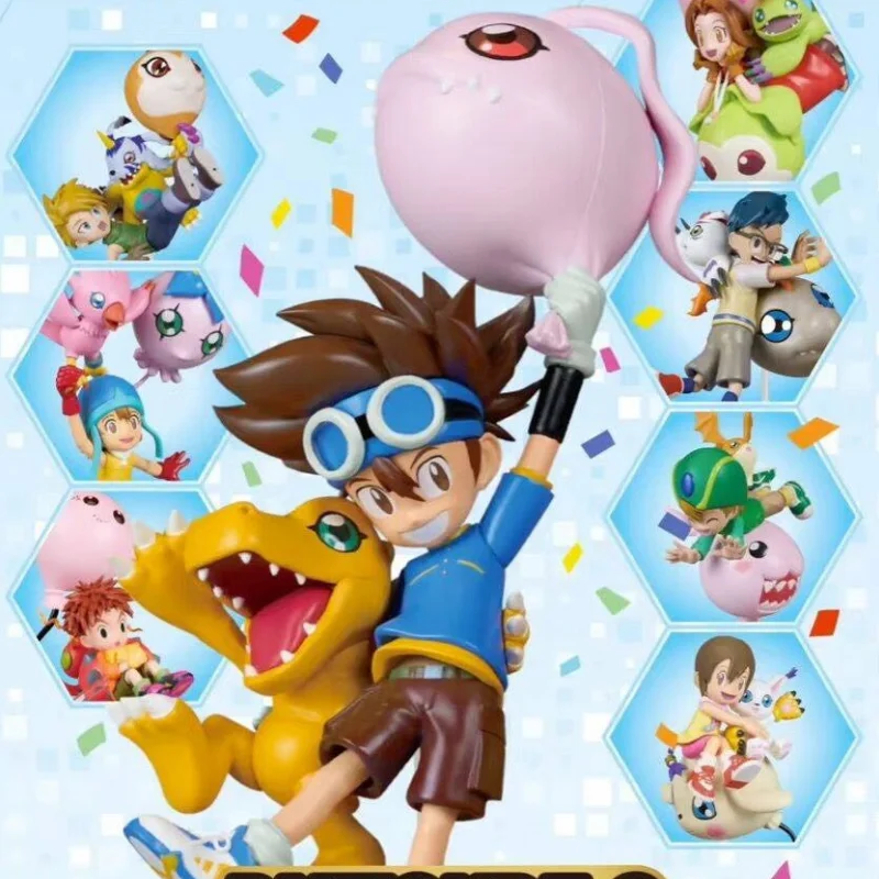 

Bandai оригинальный Digimon Adventure 25th Anniversary памятный воздушный шар слепая коробка модная игрушка кукла детство цифровой монстр