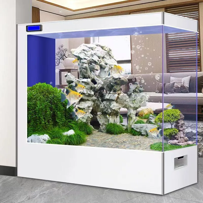 Mid-size Glass Aquarium, Integrated Circulation, Indoor Scenery Tank