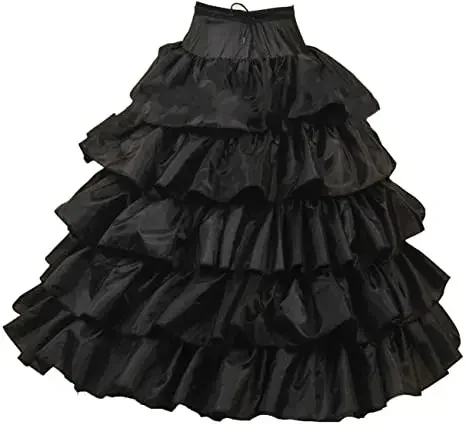 

Black Petticoats For Wedding Dress Ball Gowns Bride Jupon Mariage Underskirt Nope Hoop Skirt