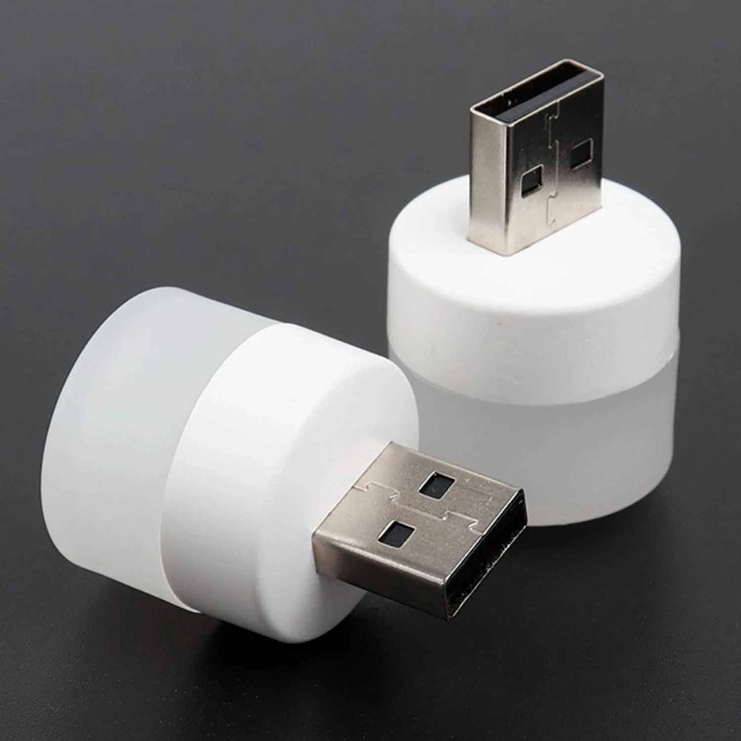 Neues verbessertes Mini-USB-Nachtlicht für sanften Augenschutz – kompaktes und komfortables LED-Nachtlicht – praktische kleine runde U