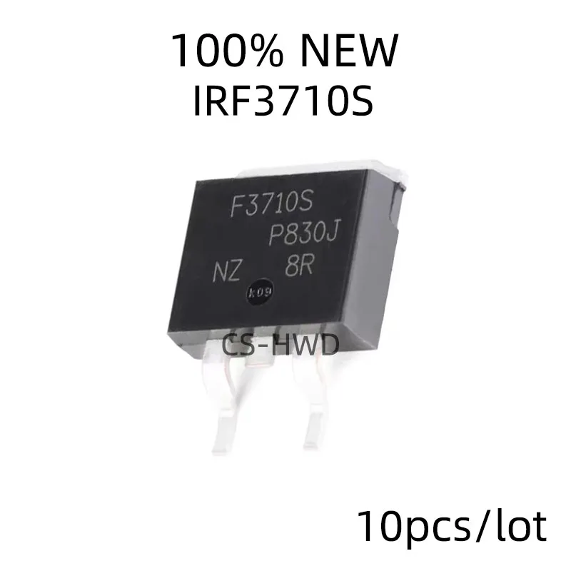 10pcs IRF3710S TO-263 F3710S 3710S TO263 IRF3710 MOSFET N-CH 100V 57A D2PAK IRF3710STRLPBF