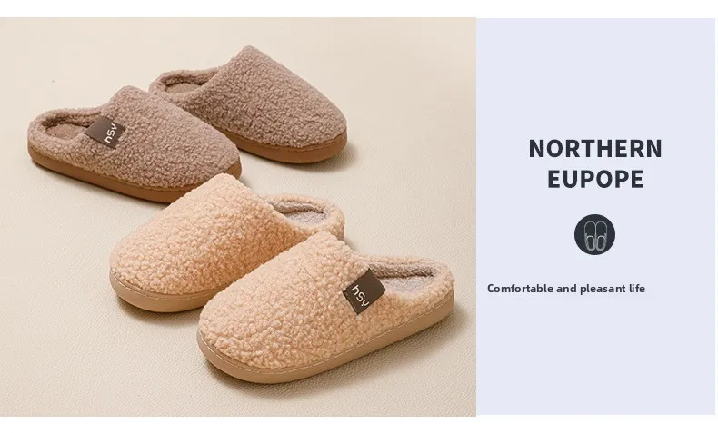 2026 Gemütliche Plüsch-Hausschuhe für Damen, Warme Rutschfeste Indoor-Schuhe, Plüschfleece-Futter & Weiche Sohle für Komfort zu Hause im Winter – Detail 12