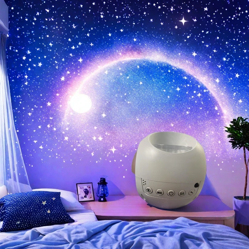 Novità Galaxy Light Galaxy Proiettore Decorazione camera da letto Luce notturna stellata Stella Luna Lampada Cielo Galaxy Proiettore Luce ambientale