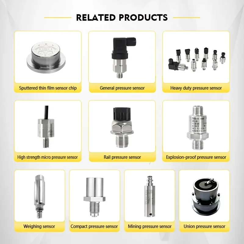 Diskon Besar 2025 Pemancar Transduser Sensor Tekanan Film Tipis Sputtered Hammer Union