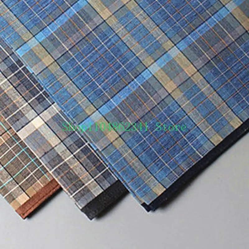 5ASDポリエステルハンカチ雄の洗える格子パターンハンキーランダムカラーハンカチの大人の商業