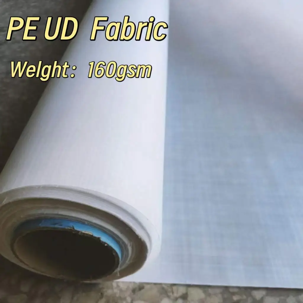 160 grams, 0.2 mm HMWPE bulletproof fabric, UD fabric panel, lightweight with high ballistic performance for protection against