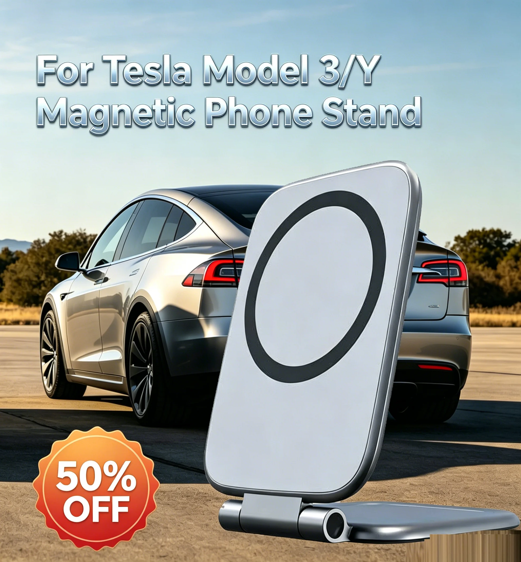 

Magsafe Car Holder For Tesla Model 3/Y Highland Car Mobile Magnetic Stand Holder Universal All Cars