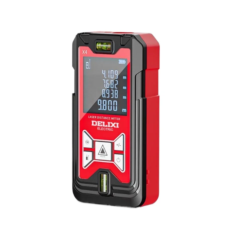 جهاز قياس المدى بالليزر بالأشعة تحت الحمراء عالي الدقة أداة قياس محمولة باليد مسطرة كهربائية LED أداة عرض رقمية
