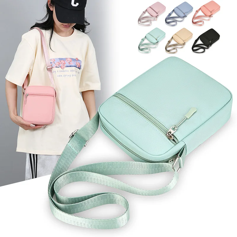 

Mini Simple Trend Fashion Partysu Elegance Women's Shoulder Bag Solid Color Urban Minimalist Style Oxford Cloth Material