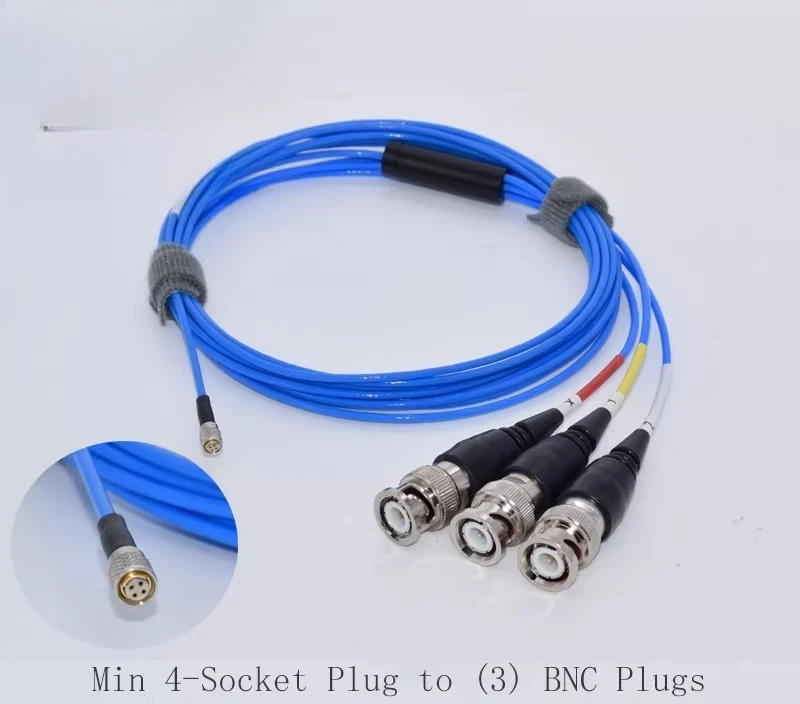 Triaxial Acceleration Sensor Cable PCB356A Series Sensing Triaxial Cable 1/4-28 UNF to BNC