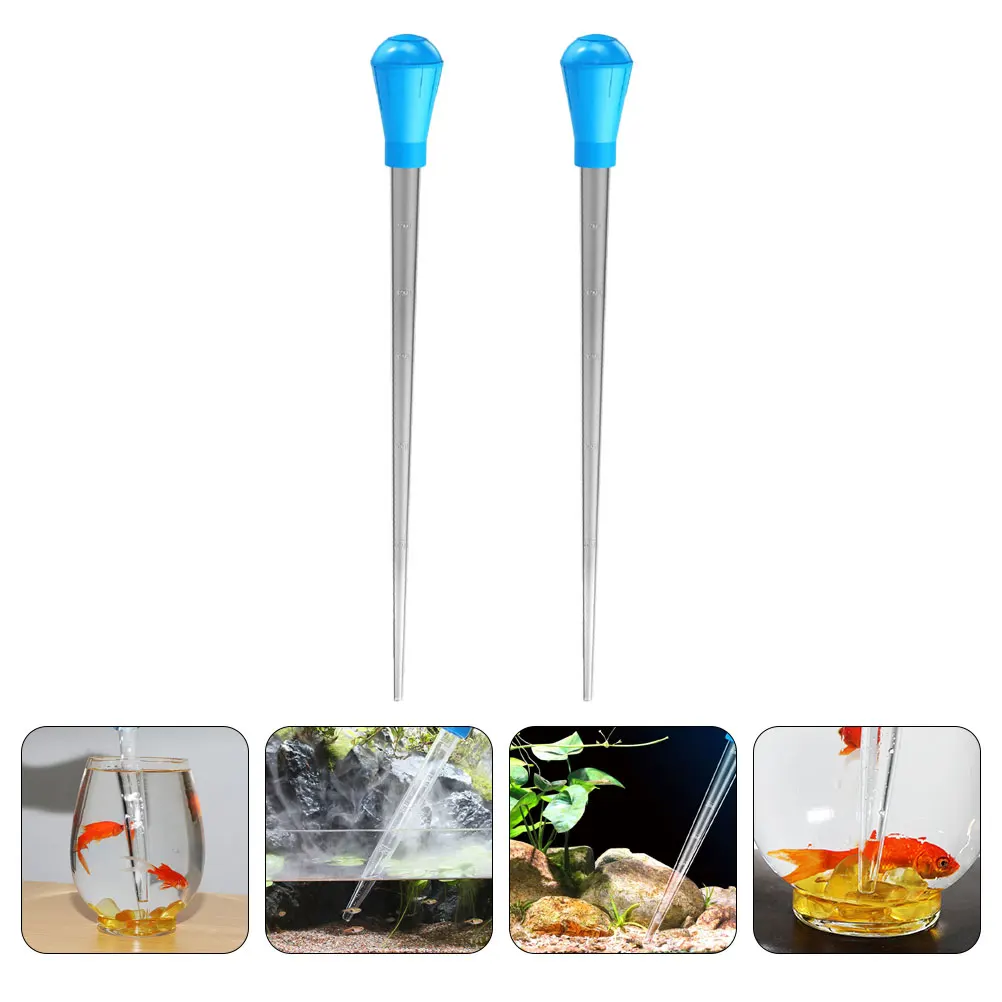 

2Pcs Graduated Straw Kitchen Droppers Pipettes Small Measuring Tool Liquid Suction Fish Tank Supplies Straight Tip Test Tube