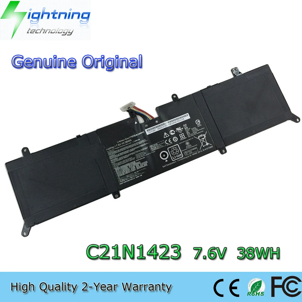 Brand New  Original C21N1423 7.6V 38Wh Laptop Battery for Asus F302LA F302LJ F302UA R301LA R301LJ R301UA