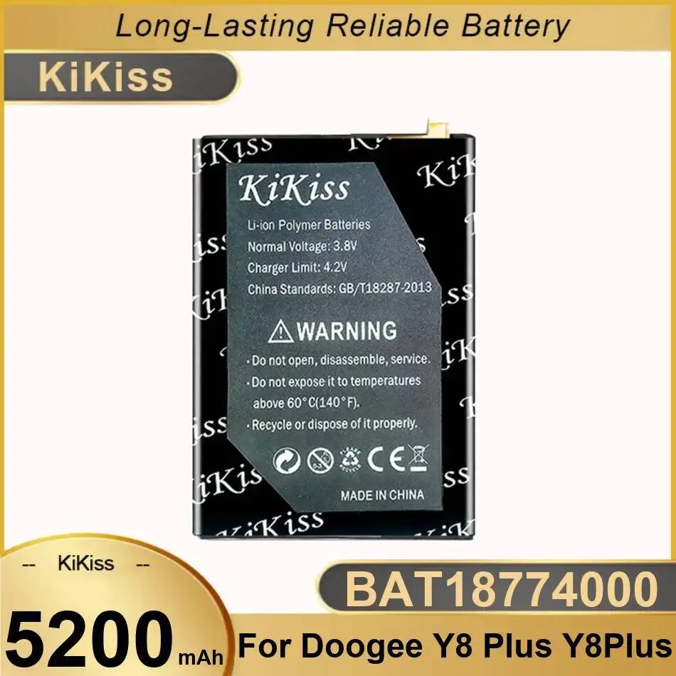 

BAT18774000 5200Mah Durable For Doogee Y8 Plus Good Low-Temperature Performance Mobile Phone Battery
