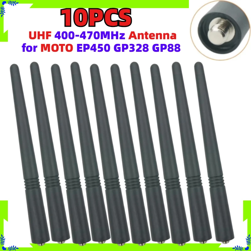

10PCS 14CM UHF 400-470MHz Walkie Talkie Antenna for Motorola EP450 GP328 GP88 HT1250 HT750 CP040 CP185 CP200 PR400 SP10 SP21