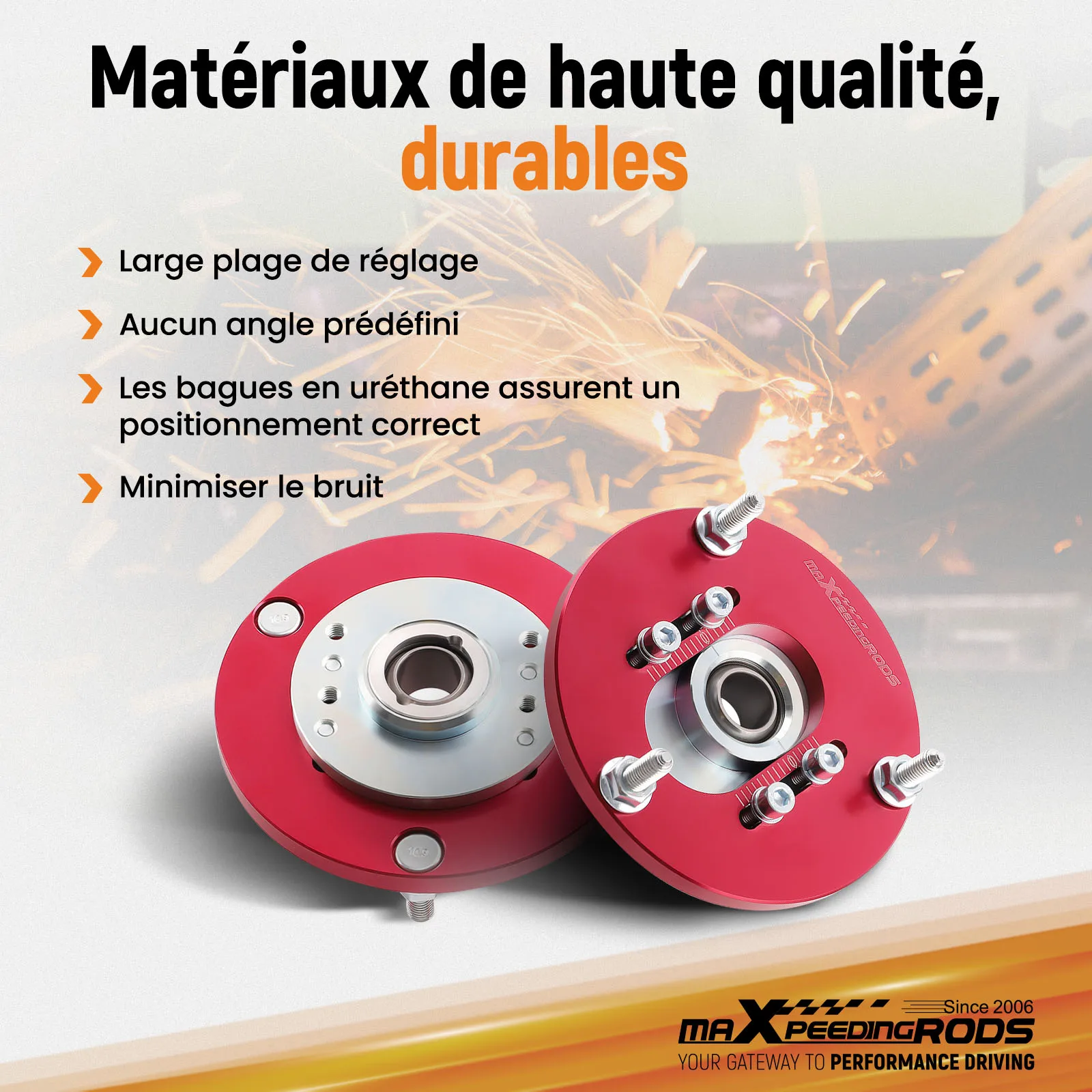 

Camber Plate Upper Mount for BMW E46 3 Series 320i 323i 325i 320d 1998-2005 Coilover Kit Suspension Top Mounts