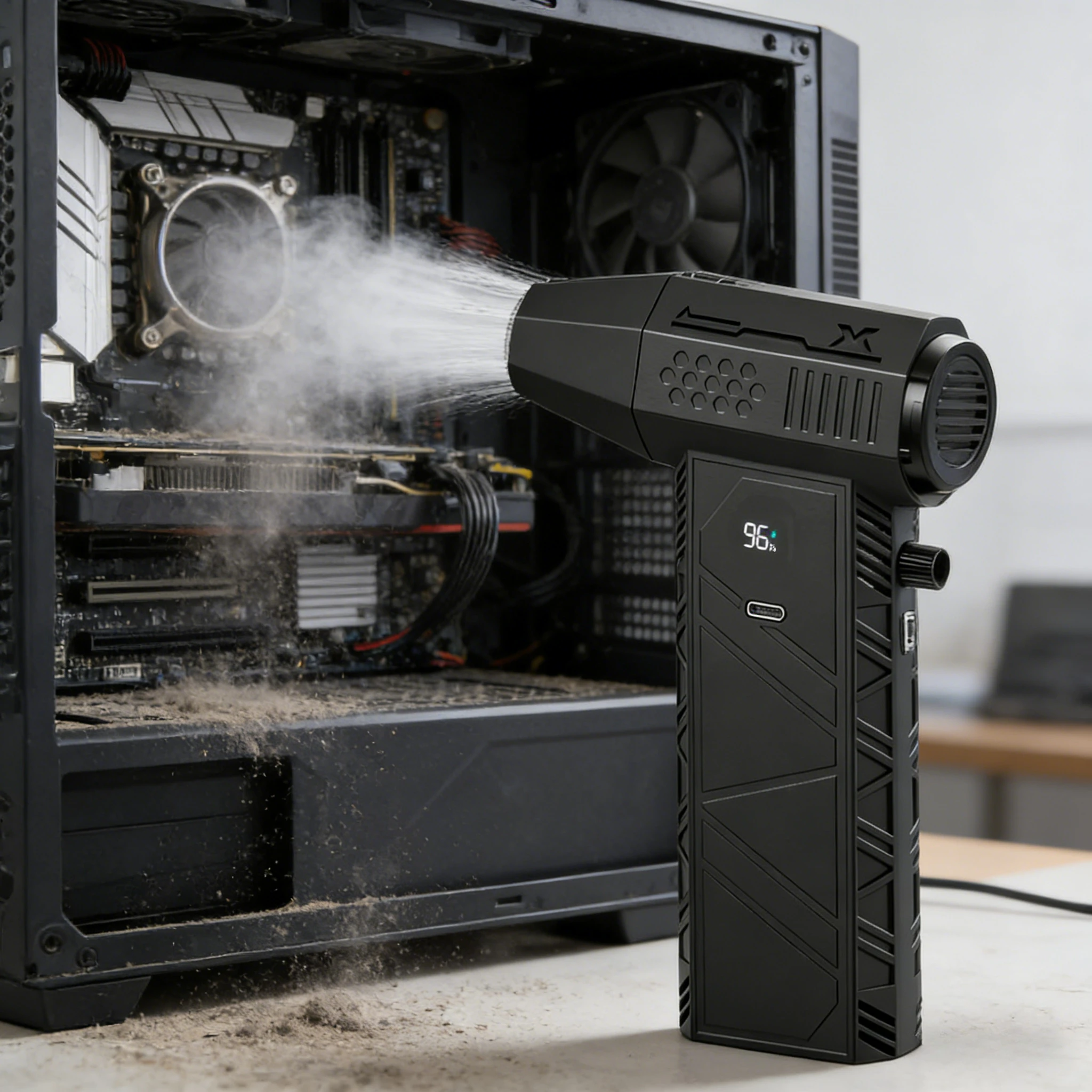 

C6 800000RPM 65m/s 2-in-1 Turbo Blower & Vacuum Cleaner | Brushless Motor Type-C Charging Portable Dust Blower