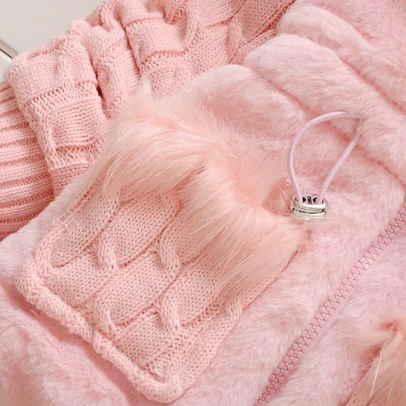 Baby Coats Plush Jacket Thicken Warm Winter Jackets Girls Sweater Coat Fashion Infant Hooded Toddler Outwear