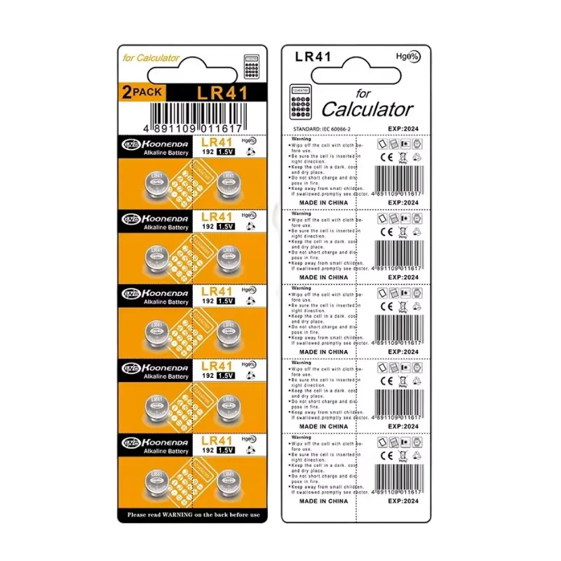 

10-200PCS AG3/LR41 Alkaline Battery 392 SR41 192 L736 384 Brand New Coin Cell Battery For Mini Flashlight Toys Watch
