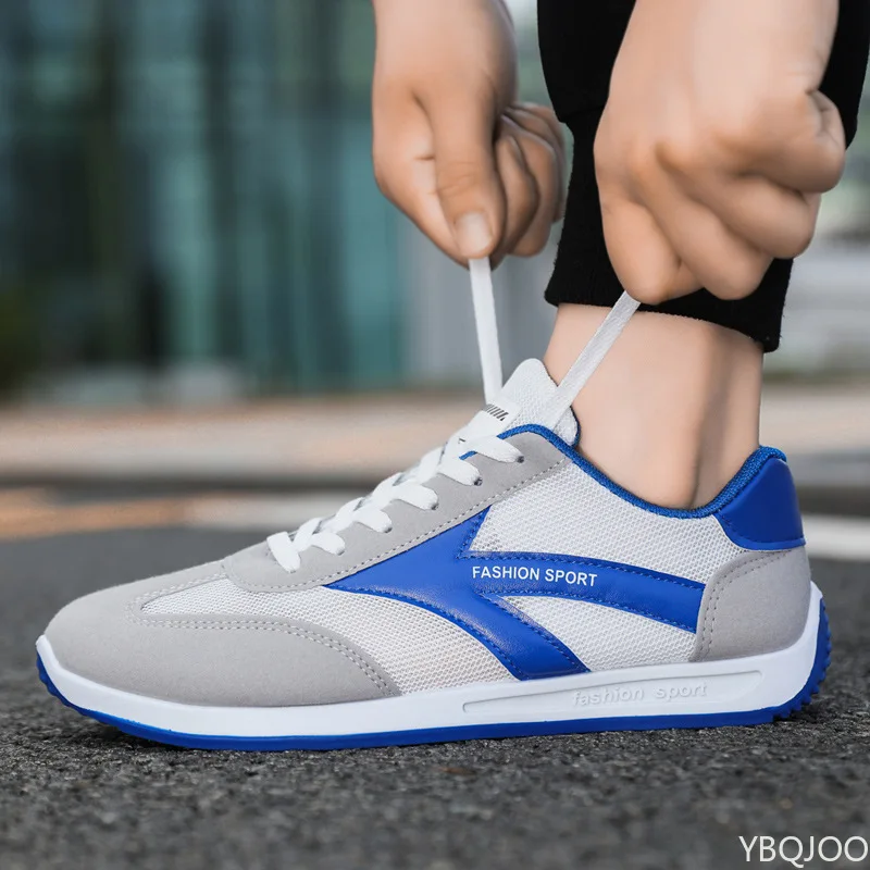 

Весна и лето 2024, новая мужская удобная спортивная обувь на шнуровке, мужская повседневная легкая вулканизированная обувь, кроссовки