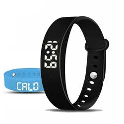 Pulseira esportiva eletrônica inteligente para homens e mulheres, despertador de vibração, relógio à prova d'água Step Count, presente para estudante e crianças