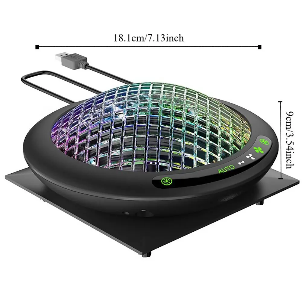 with RGB Light UFO Cooling Fan 3 Speed USB Port Top Temperature Control Speed Adjustable Low Noise for Xbox Series X