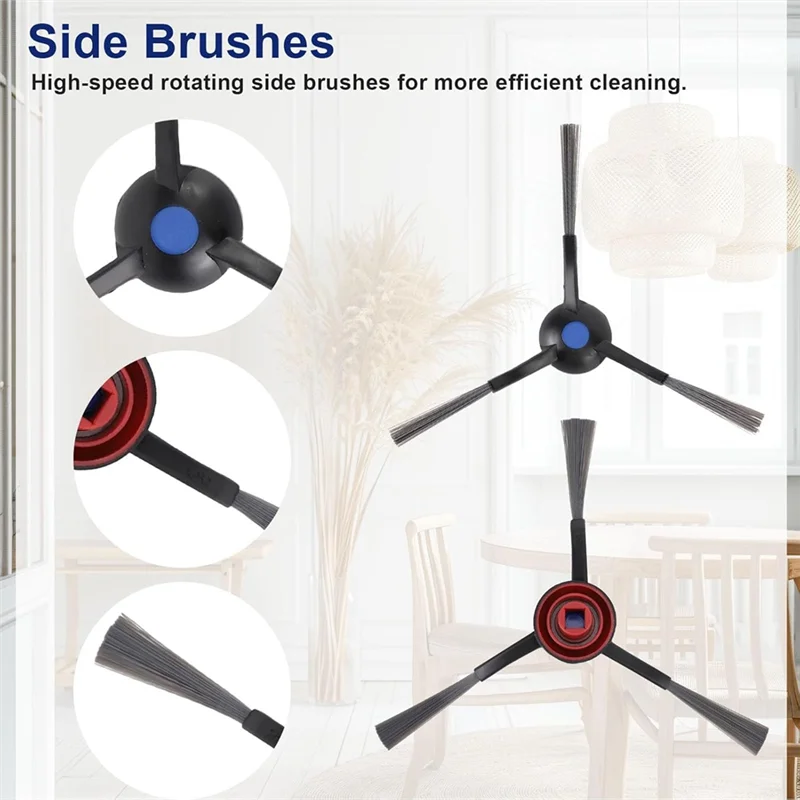 

AT02-Accessories Kit For ECOVACS DEEBOT N20 Plus/ N20 PRO Plus Robot Vacuum Replacement Parts Main Side Brush Filter Mops