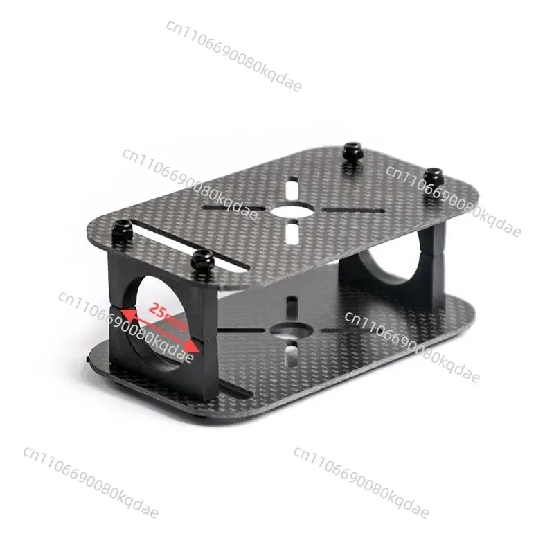 4‑Sets Carbon‑Tube Fasten‑Mount Unit,16‑25mm Tube 3K Carbon Hobby‑Project Frame‑Fix Accessory