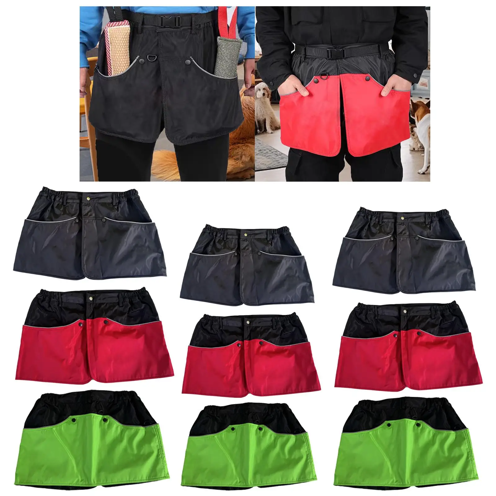 

Dog Training Apron Water Resistant for Outdoor Training Activities Multipurpose Serving Apron with Pockets Dog Training Shorts
