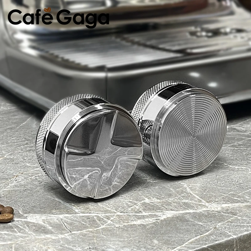 Coffee Distributor Espresso Distribution Tools Stainless Steel 58mm 58.35mm Adjustable Palm Tamper Thread Barista Accessories