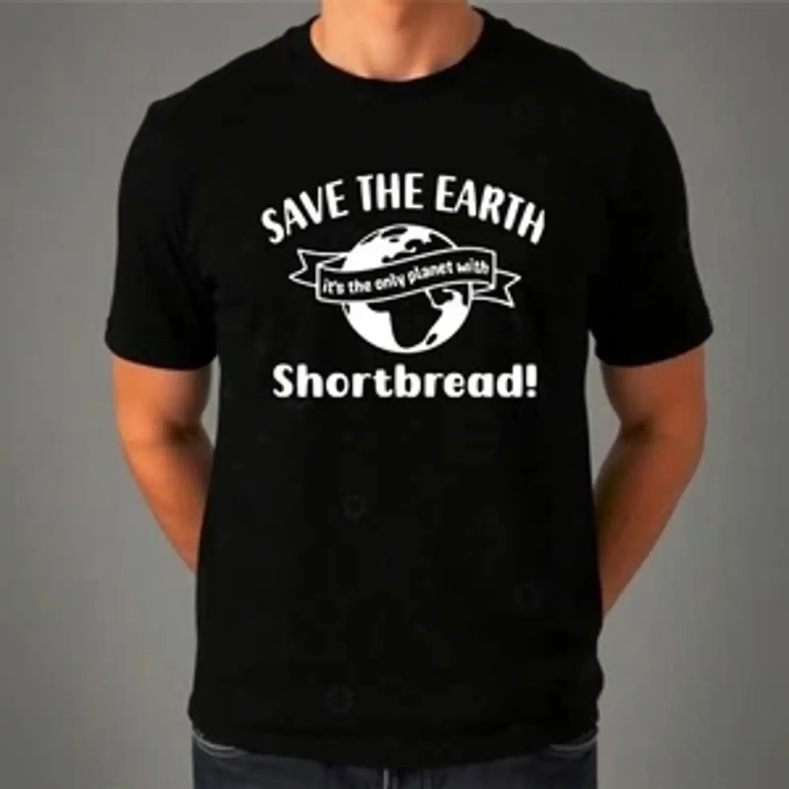 Shortbread Save The Earth Slogan Scottish Food Lover Biscuits Idea T Shirt vintage Washed Breathable Slightly fashion