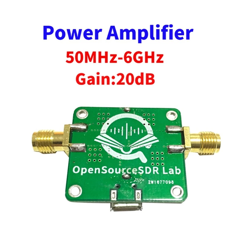 50M-6Ghz Low Noise RF Power Amplifier Board Ultra Wideband Gain 20Db 85Ma 5V Electrical Equipment Supplies