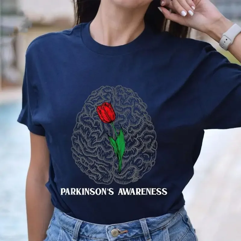 T-shirt de sensibilisation à la maladie de Parkinson pour les patients atteints de tulopathie cérébrale