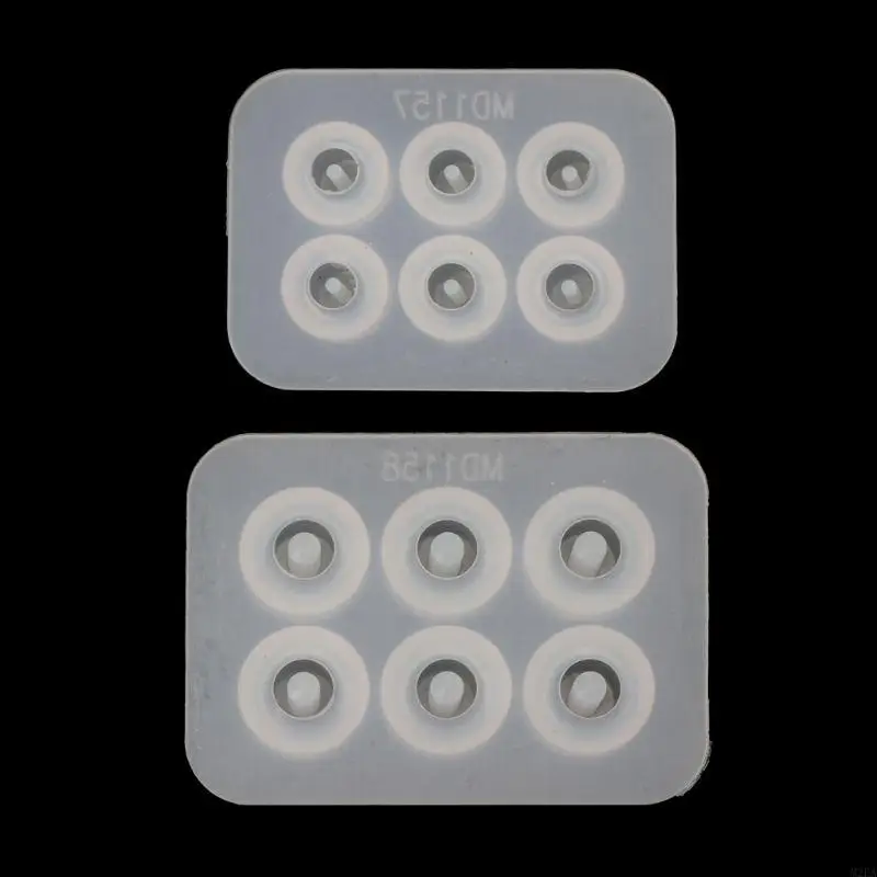 

2025 New Flat Ball Beads with 5mm Hole Epoxy Resin Silicone Mould Handmade Craft Diy