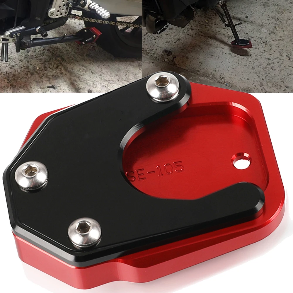 Side Stand Kickstand Support Pad Support Shell FOR Honda XRV750 RD07 Africa Twin Foot Side Stand Pad Plate Enlarger Extension