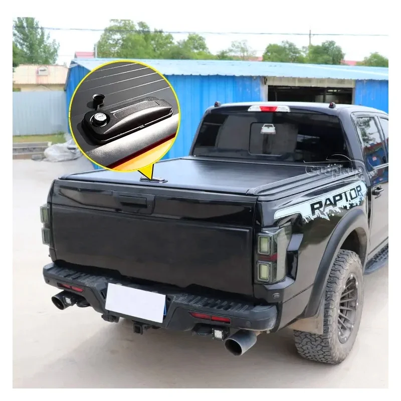 pickup accessories high quality pickup retractable truck bed covers f150 tonneau cover for Ford Ranger t6 t7 t8