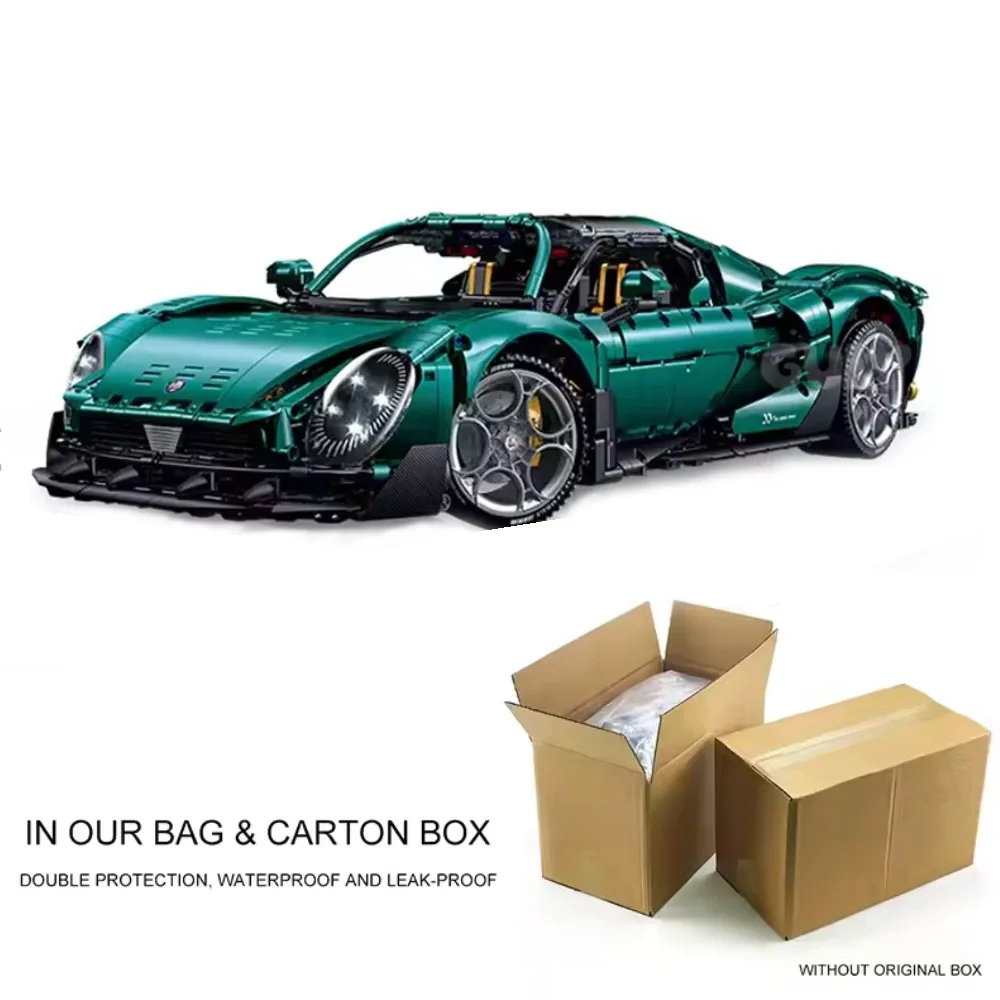 IN VOORRAAD 10621 1:8 MOC Remote Technische Supercar Bouwstenen Racing Bricks Model Speelgoed voor Jongens MOC Kerstcadeau Set - afbeelding 1