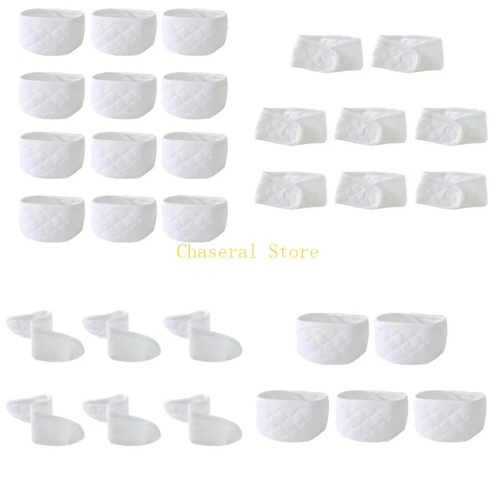 E7CE 5/6/8/10/12pcs Baby Belly Wrap Binder Infant Soft Breathable Umbilical Cord Care