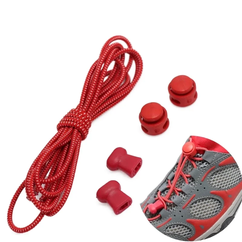 Cordones elásticos redondos para niños y adultos, cordones de goma para zapatillas de deporte, T1, 22 colores, 1 par