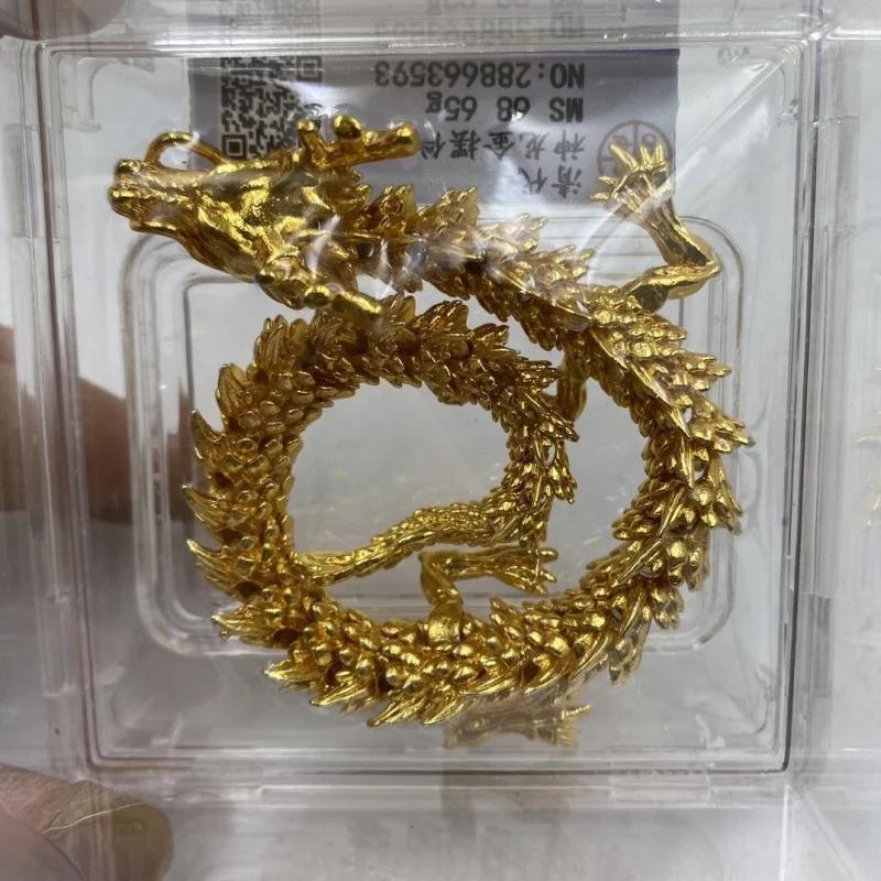 

Пять когтей, золотой дракон, китайский орнамент, ручной подвижный ремесленный питомец, универсальный изысканный полированный божественный дракон, выставочный зал D
