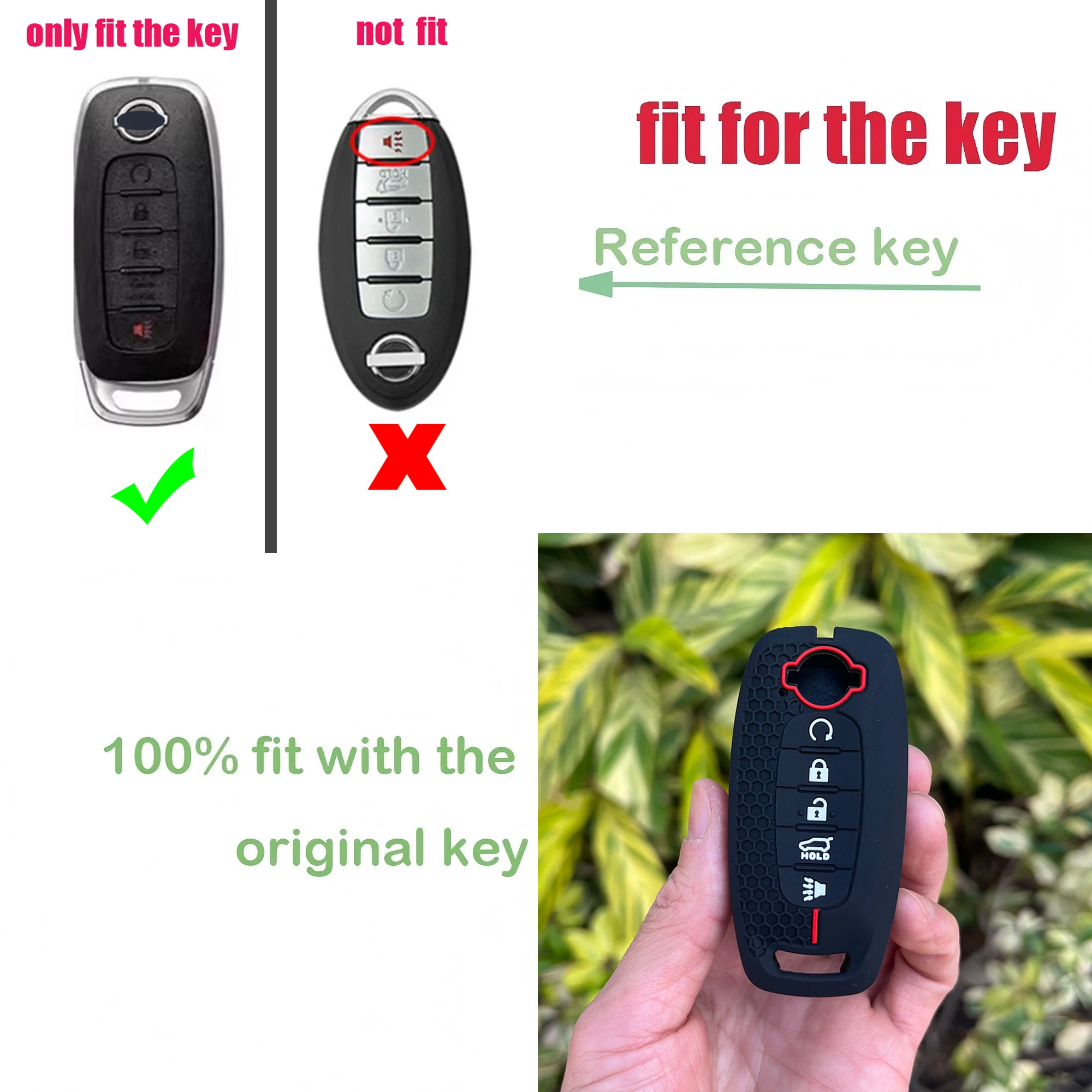

Soft Silicone Car Remote Case Protector for Nissan X-trail T33 Qashqai J12 Teana Smart Rubber Key Cover Keychain Accessories