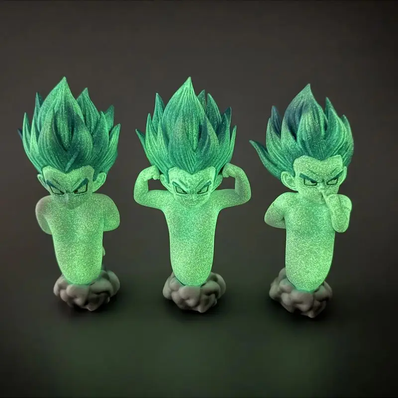 13cm Dragon Ball 2% Ghost Squad Gotenks Nachtleuchtende Anime-Figuren Spielzeugmodell Puppe Statue Desktop-Sammlerstück Ornament für Kindergeschenke