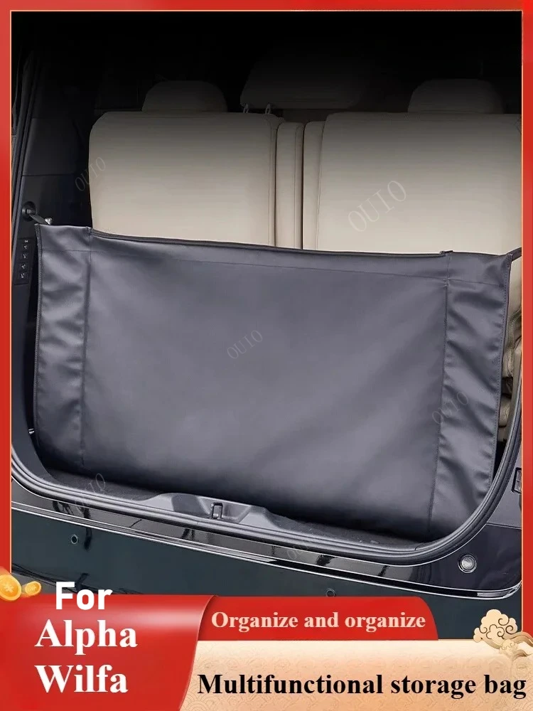 For 40 Series Alphard Trunk Storage Bag 30 Car Alphard Trunk Storage Bag Modified Net Pocket