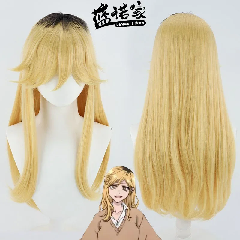 game-anime-kyoutarou-azami-cosplay-wig-halloween-party-prop-synthetic-hair-heat-resistant-fiber-wig-cap