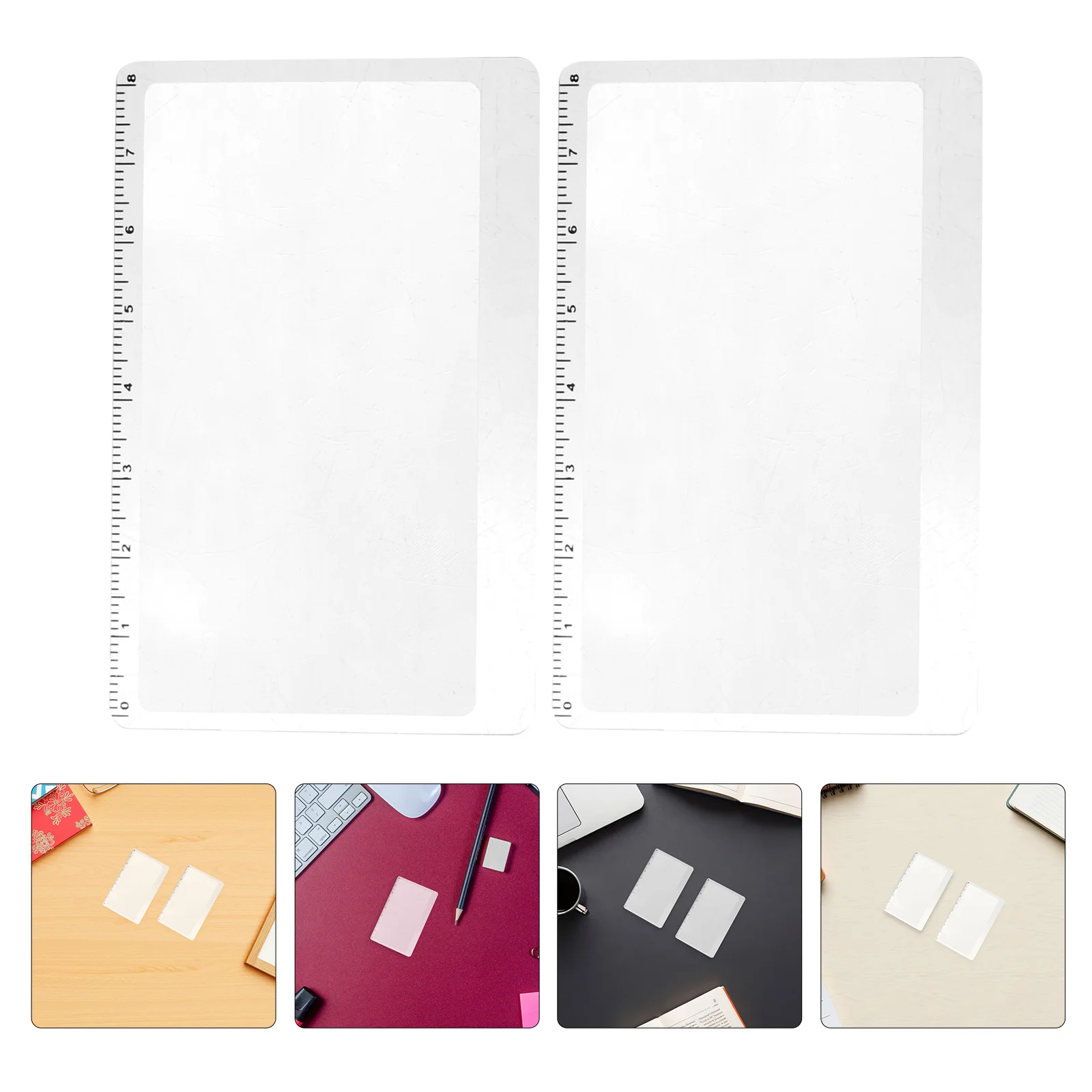 

15Pcs 3x Fresnel Lens Ultra-Thin Bookmark Magnifier 3.3x2.1 Portable Reading Aid for Seniors Books Documents Reading Magnifier