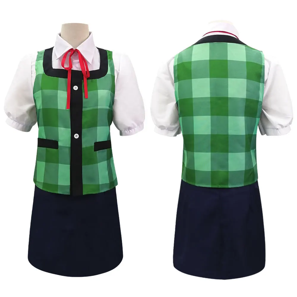 Anime Isabelle Cosplay Costume pour femme, tenue d'été mignonne, uniforme d'école pour filles, jupe à carreaux, glaHalloween Outfits, Animal Cos Jk